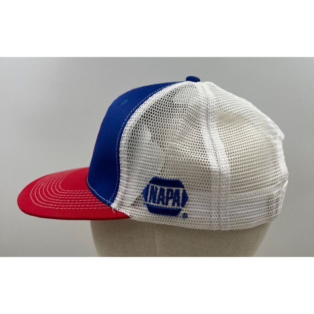 Atlanta Braves Trucker Hat 2017 Inaugural Season SunTrust Park NAPA Blue Red - Picture 2 of 5